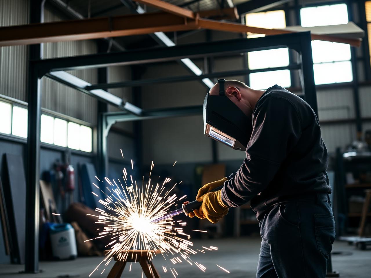 Steel fabrication workshop